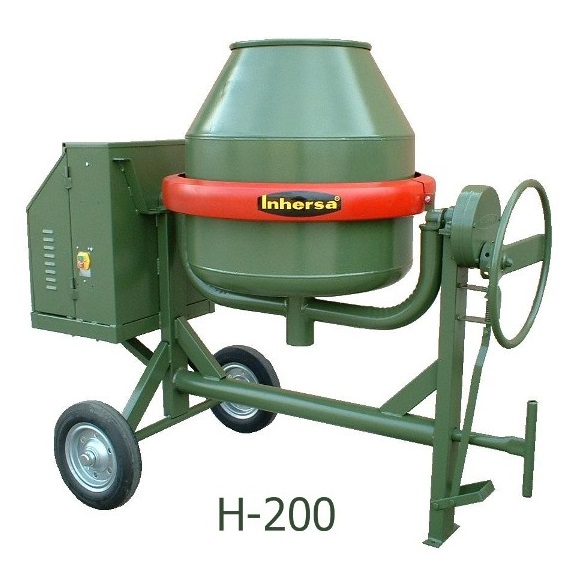 Inhersa H-200 - Hormigonera profesional Monofásica 220V